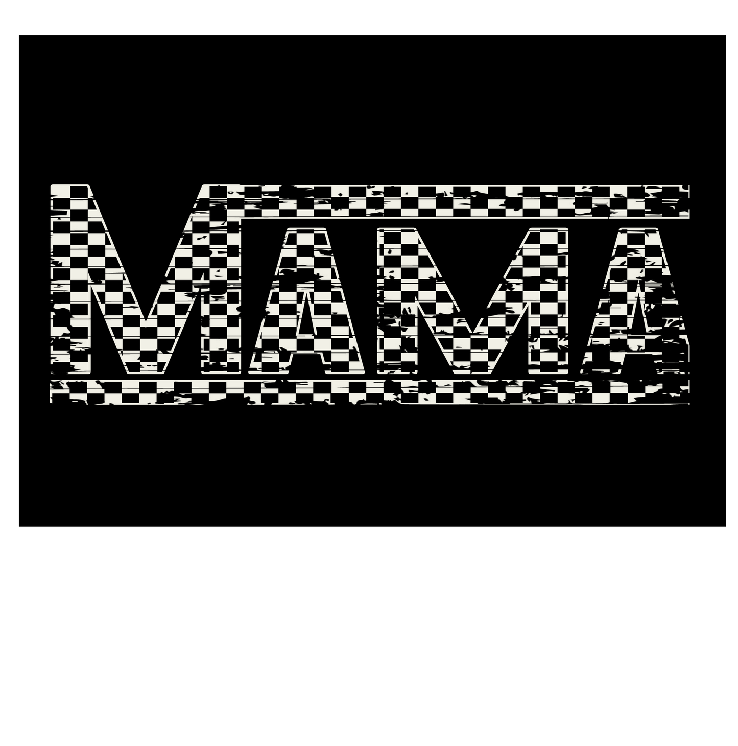 checkered mama tee