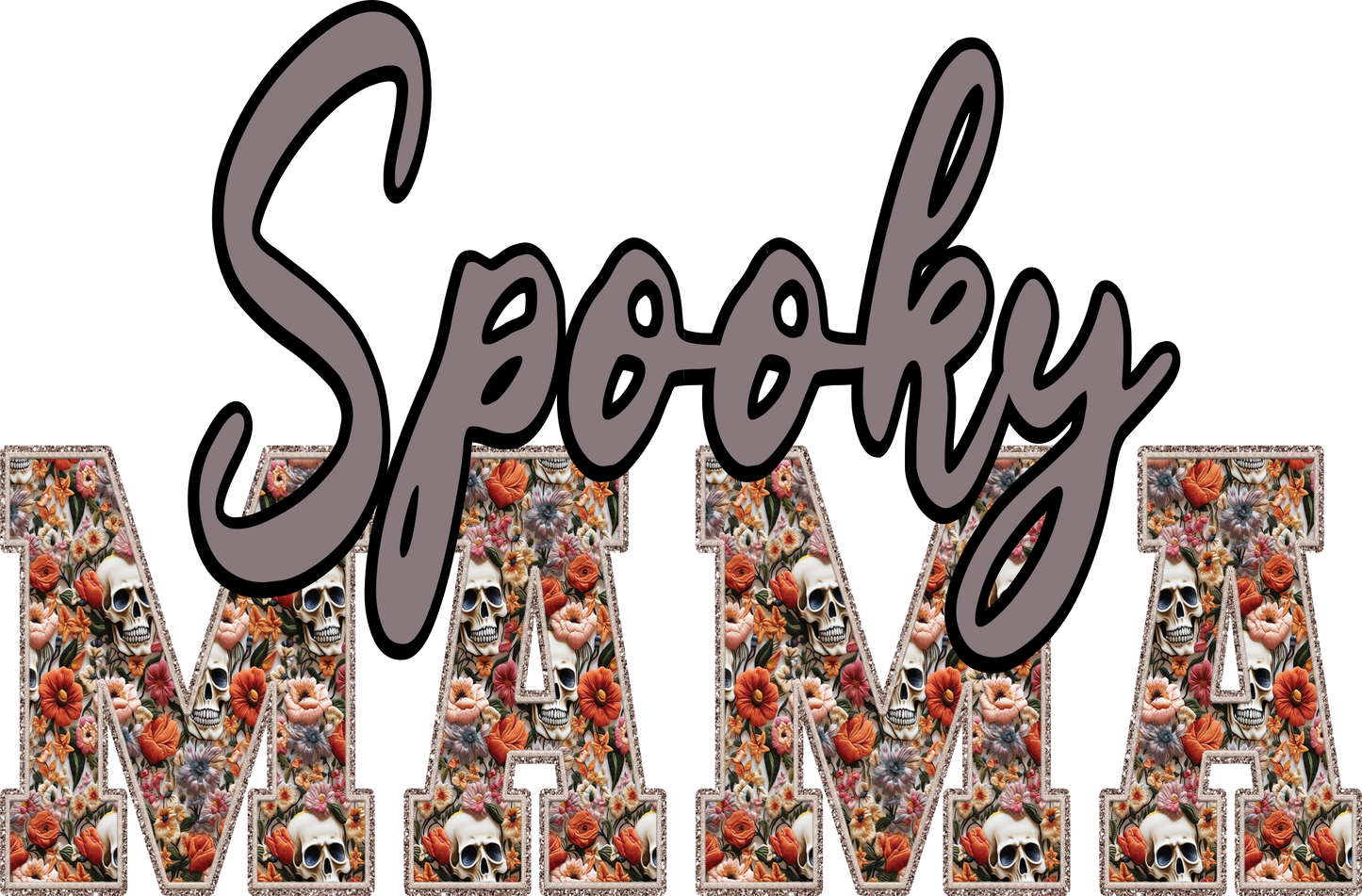 Short sleeve spooky mama tee